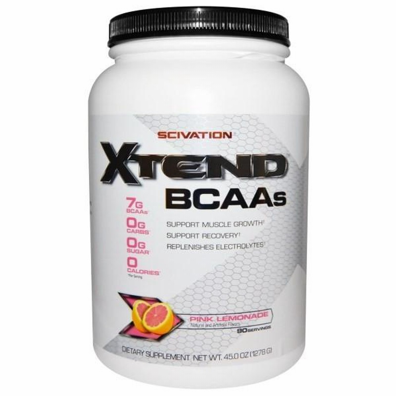エクステンド BCAA + シトルリン 90配分/1278g ピンクレモネード味 ... xtend BCAA ストロベリーキウイ 90杯分!