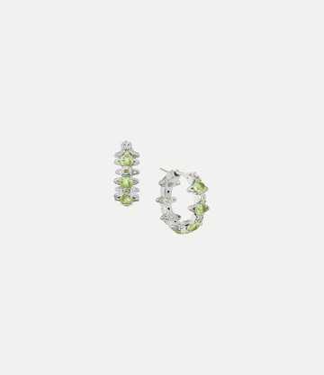 Vivienne Westwood Warwick Earrings Platinum-lime-green-cz Platinum-lime-green-cz Women
