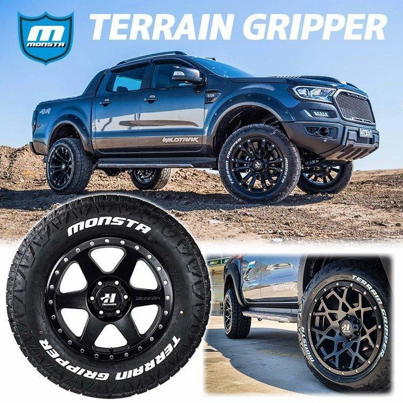 タイヤホイール4本セット Lowenhart GXL106 20x8.5J 6/139.7 +20 BP MONSTA TERRAIN GRIPPER  265/50R20 150系 プラド ハイラックス モンスタ ホワイトレター | LINEショッピング