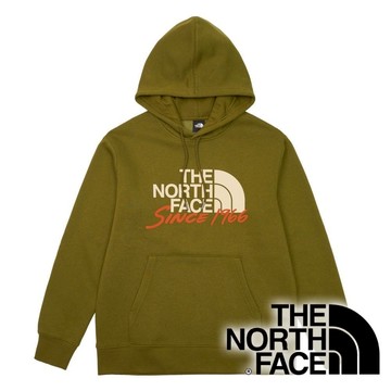【THE NORTH FACE 美國】男長袖連帽T恤『綠』NF0A88FS 戶外 露營 登山 健行 休閒 時尚 保暖 禦寒 長袖 上衣