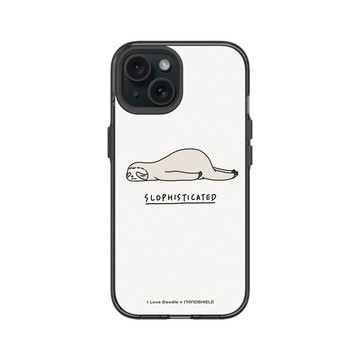 iPhone 15 Clear 酷墨灰 - ilovedoodle (Lim Heng Swee) - Slophisticated 樹懶