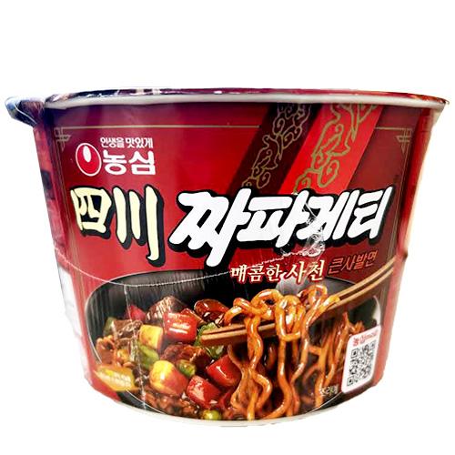 『農心』四川チャパゲティ カップ 麺 (大・115g×1個) カップラーメン 四川チャジャン麺 韓国ラーメン インスタントラーメン ジャジャン麺 韓国食品