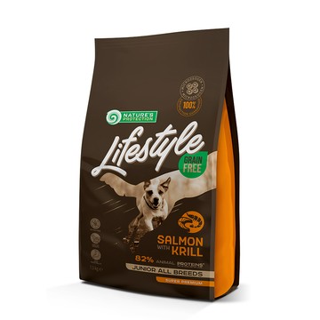 NATURE'S PROTECTION 《幼犬無穀鮭魚+磷蝦配方》10kg 無穀犬糧 Lifestyle系列