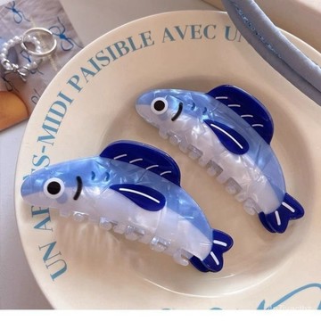 本土出貨🏆沙丁魚抓夾髮夾通創意手握夾小衆ins裝飾夾送朋友禮物 J0J9
