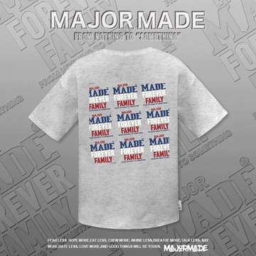 字母標籤貼膠印短T