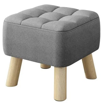 【出清品】7_加厚坐感實木小矮凳-30-x-30-x-26cm-淺灰色-1個