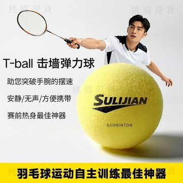 隔日達810🚚專業羽毛球爆練球T-ball擊牆回彈羽毛球訓練神器抽牆訓練高密度球