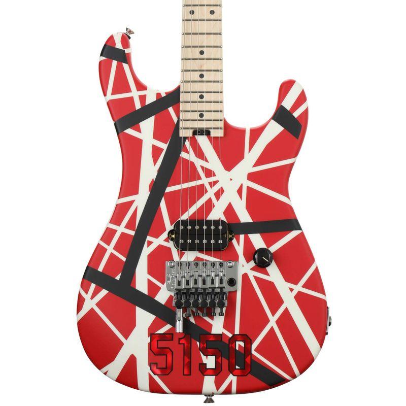 エレキギター EVH Striped Series 5150?, Maple Fingerboard, Red with Black and