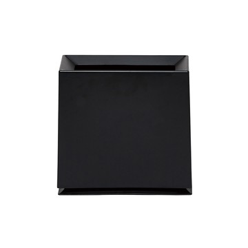 【日本ideaco】方磚家用垃圾桶-8.5L黑