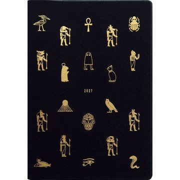 MATOKA 日誌 2027 2026 年 10 月開始 B6 月曆 Egyptian Black