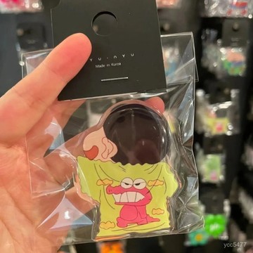小包臺灣出貨🌟日韓爆款ins風花樣蠟筆小新係列氣囊支架創意可愛簡約懶人神器網🌟