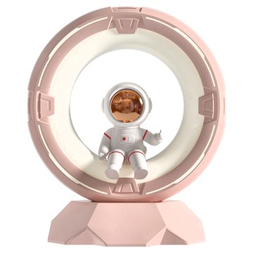 ibits D08 萌趣太空人小夜燈  粉色  亮度可調  柔光伴睡  臥室床頭燈  1個