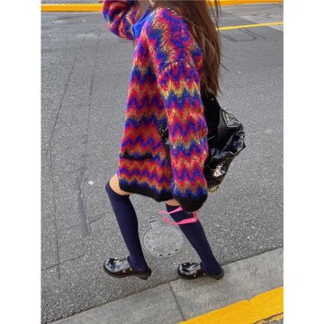 TZCOx康賽妮ICCI原創設計高端花式紗線5組拼織重工波西米亞針織套