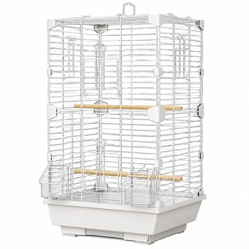 籠具/外出籠 【匯昇閣】鳥籠 37*28*63cm 大號家用豪華鳥別墅 室內觀賞籠8件套（雙層加高空間 可水洗托盤）