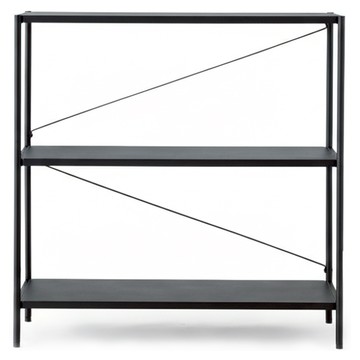 HOLA 和樂家居 伊登鐵製烤漆三層架 11.95kg  90 x 37 x 90.2cm  3層  黑色