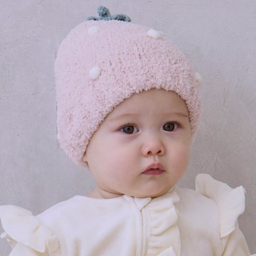 petit main 品牌旗艦店 水果棉花糖針織帽 【日本直接出貨】