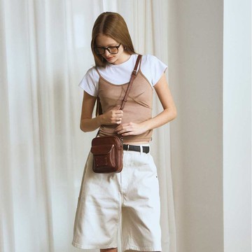 韓國製 MUR RIFF 手袋/單肩包/手提袋 Brown