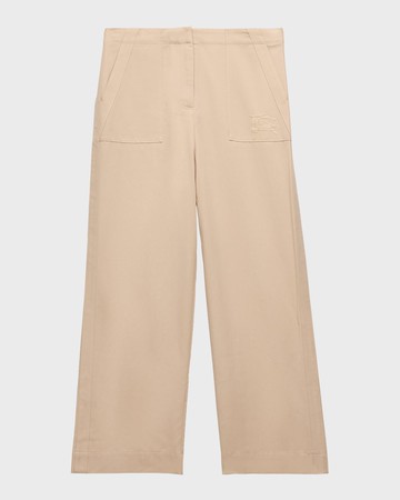 Girl's Orla Wide Leg EKD Embroidered Pants, Size 3-14