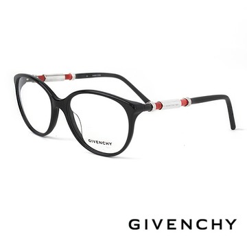 GIVENCHY 紀梵希 歐美俐落精品圓框光學眼鏡(黑 - GIVGV861-0700)