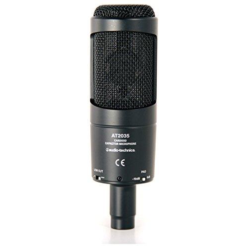 Audio Technica AT2035 W Shock Mount, Pop Filter, and (2) 20' XLR Microphone Cable by Audio-Technica