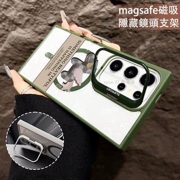 復古馬上有錢磁吸防摔殼 金屬鏡頭支架 磁吸手機殼 適用三星 S25 Ultra S24 S23 FE 防摔殼 三星保護殼