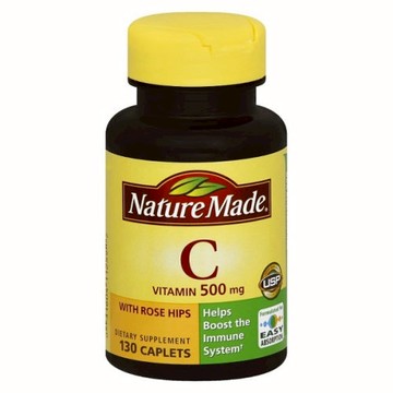Vitamin C with Rose Hips 130 Tabs by Nature Made
