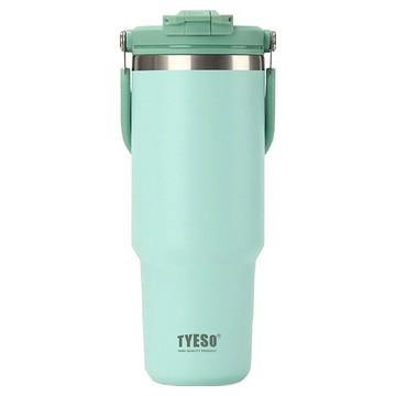 TYESO 泰碩 提手保溫杯 33#C款  薄荷綠  900ml  1個