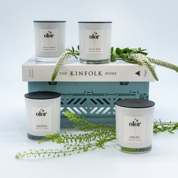 英國O'LOR-附蓋杯裝香氛蠟燭34小時(8款香味可選) - 紅寶石葡萄柚
