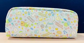 【震撼精品百貨】角落生物 Sumikko Gurashi SAN-X 筆袋/化妝包-滿版藍#69353 震撼日式精品百貨