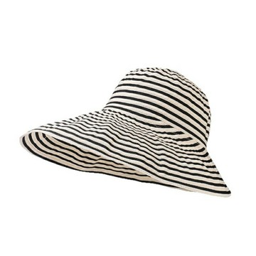 現貨+預購 防曬帽機能戶外漁夫帽遮陽帽大帽簷登山帽透氣速乾-條紋女帽子4色74kv11【獨家進口】【米蘭精品】