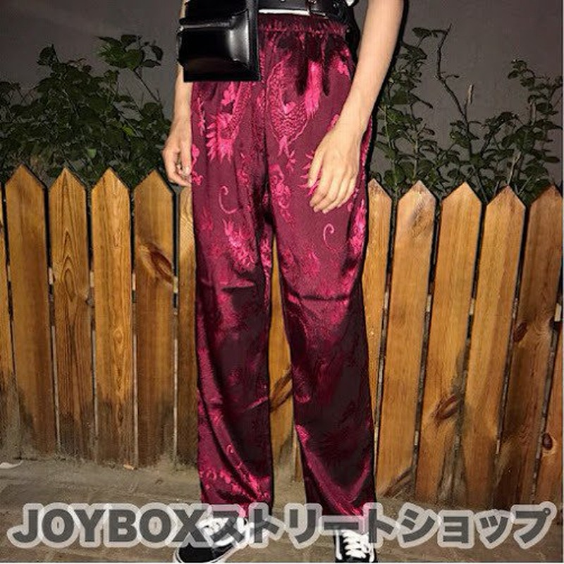 龍 刺繍 サテン チャイナパンツ 和柄 韓国 ストリート HIPHOP 原宿系 K-POP ダンス 衣装 パンク レディース  5PA-70【メール便OK】 通販 LINEポイント最大0.5%GET | LINEショッピング