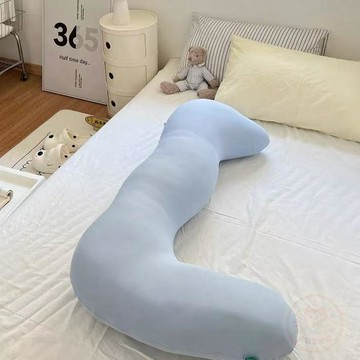 💖人氣熱賣💖夏季涼感冰絲海馬抱枕夾腿睡覺男女生側睡專用孕婦靠墊長條抱   枕頭