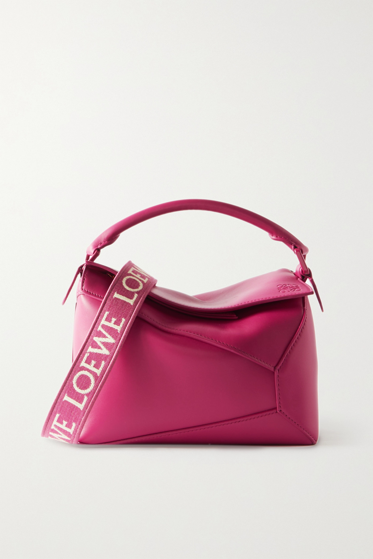 Loewe - Puzzle Edge Small Leather Shoulder Bag - Red - one size