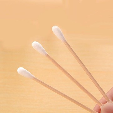 棉花棒100入 雙頭化妝棉棒 掏耳清潔用品 挖耳棒 隨身包木頭棉棒 贈品禮品
