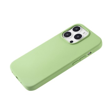 iPhone 14 Pro Max 殼 【經典液態殼 I 沁夏系列】iPhone 14 Pro Max 手機殼 i14 Pro Max 保護殼 矽膠殼 軟殼 (蘋果綠)