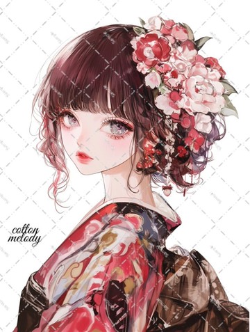 原創貼紙 no.8075 人物貼紙 原創貼紙 人物貼紙 女孩貼紙 原創人物貼紙