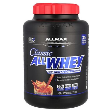 ALLMAX, CLASSIC ALLWHEY®，全乳清蛋白來源，巧克力花生醬，5 磅（2.27 千克）