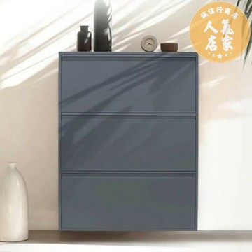 壁掛鞋架 家用鞋櫃 組合鞋櫃 薄鞋櫃鋼制家用門口薄款壁掛屬門后鐵藝容量15cm極.窄翻斗櫃超