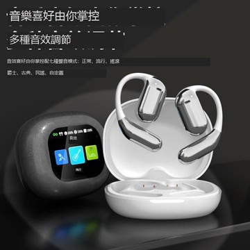 （爆款熱賣）（國際精品）【免運】新款智能觸屏高端AI翻譯運動跑步健身主動降噪藍芽無線耳機掛耳式