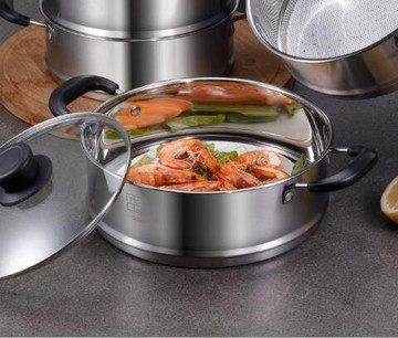 蒸籠 304不銹鋼籠屜加厚蒸格小迷你蒸籠家用蒸鍋蒸屜16/18/20/22/24cm