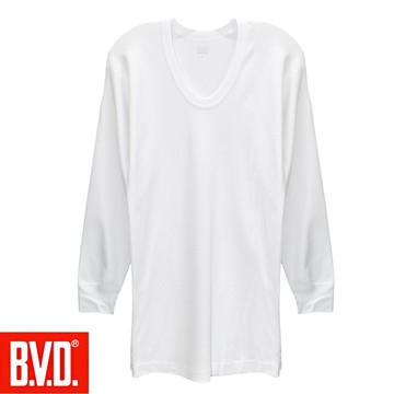 【BVD】純棉保暖U領長袖-SSW9536