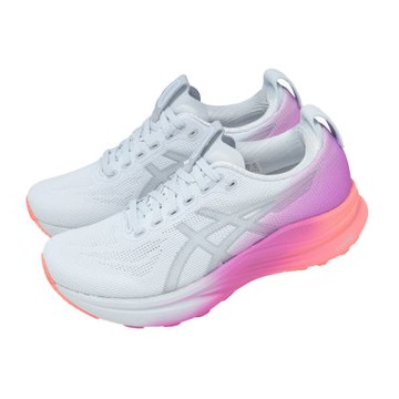 Asics 亞瑟士 慢跑鞋 GEL-Kayano 32 女鞋 藍 粉紅 Sunny Sizzle 1012C045400