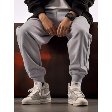 褲子男春秋夏季韓版大碼束腳衛褲純棉寬松運動褲男士薄款休閑長褲