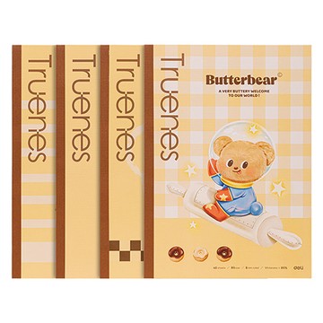 得力Deli butterbear膠裝筆記本/HY202/經典奶油色/B5/40張/混色