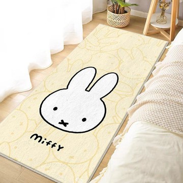 台灣免運🔥Miffy 米菲兔周邊 米菲兔臥室牀邊毯 耐髒家用客廳沙發加厚地墊 衣帽間腳墊 大面積地毯 交換禮物