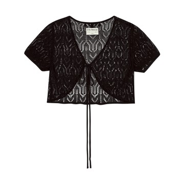 【CITYBREEZE】波列羅透膚開襟衫