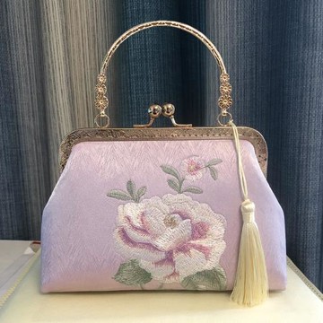 復古新款中國風口金包刺繡