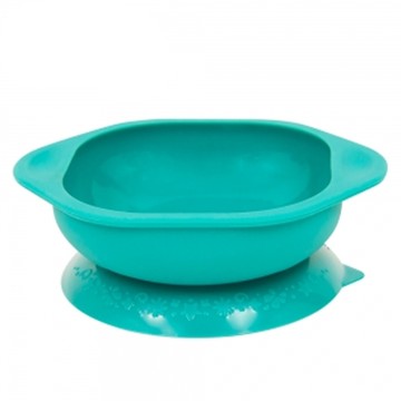 MARCUS＆MARCUS - 動物樂園矽膠防漏幼兒學習吸盤碗-大象(綠)