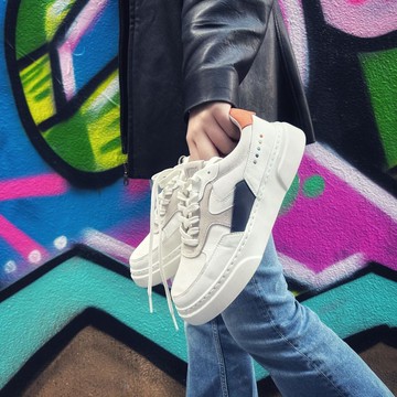 可持續環保再生皮革 Kibo X The Brooklyn 休閒鞋系列 -太空藍