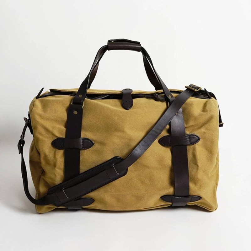 フィルソン FILSON ミディアム キャンバス ダッフルバッグ ｜ MEDIUM DUFFLE メンズ アメリカ製 米国製 MADE IN USA  ヘビーオンス 本革 アウトドア ボストンバ | LINEブランドカタログ